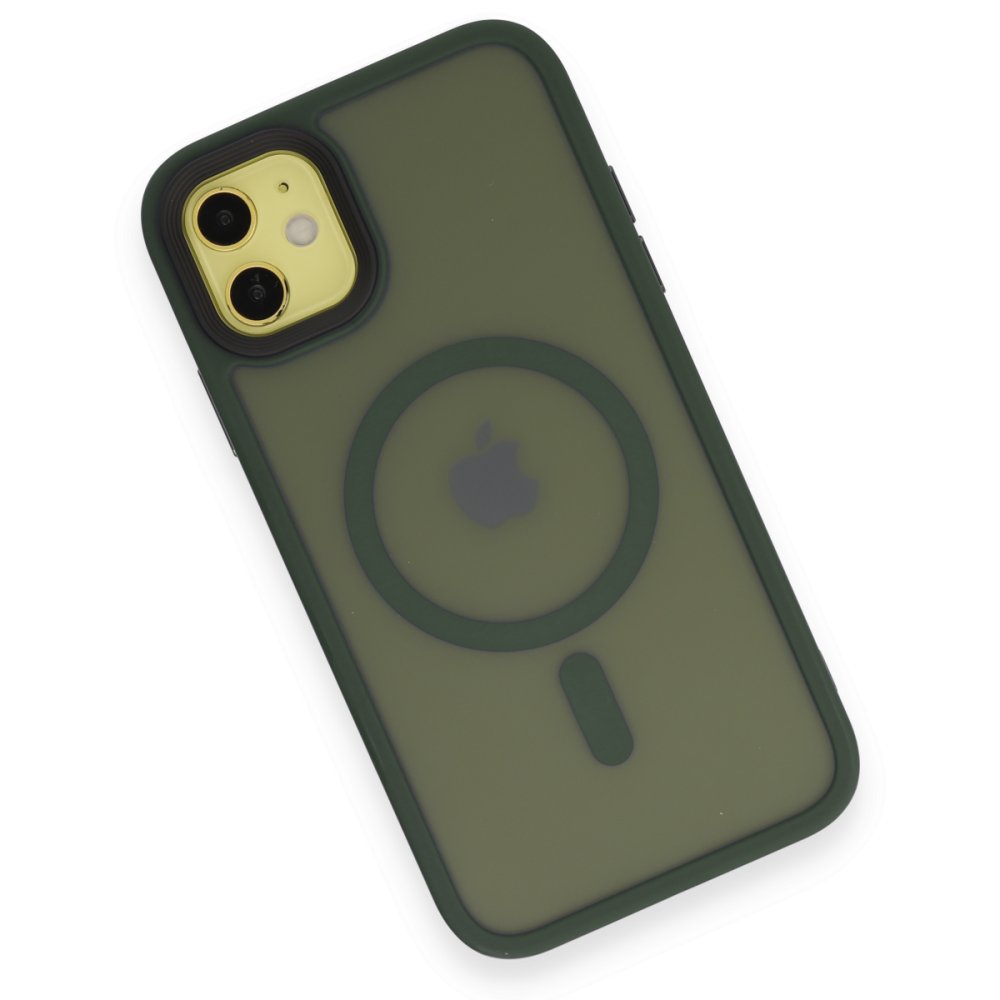  iPhone 11 Kılıf Trex Magneticsafe Kapak - Koyu Yeşil