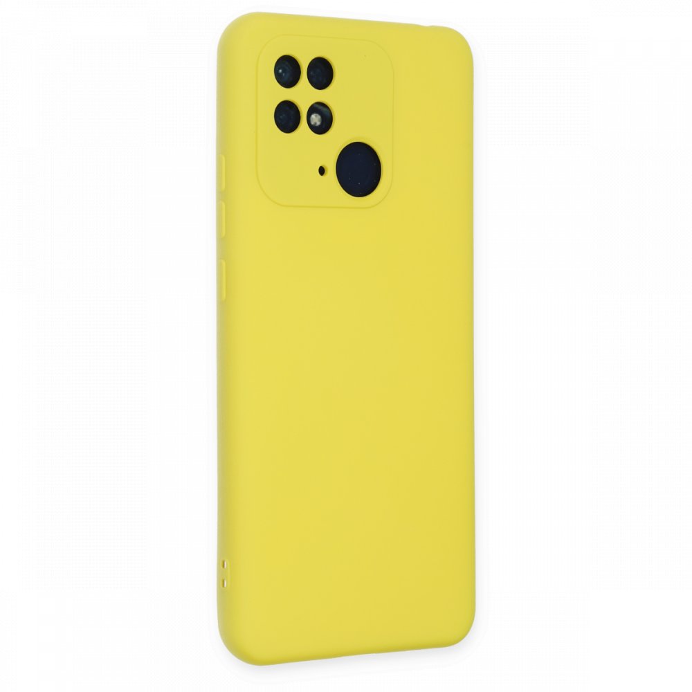 Xiaomi Poco C40 Kılıf Nano içi Kadife Silikon - Sarı Xiaomi Poco C40 Kılıf Nano içi Kadife Silikon - Sarı
