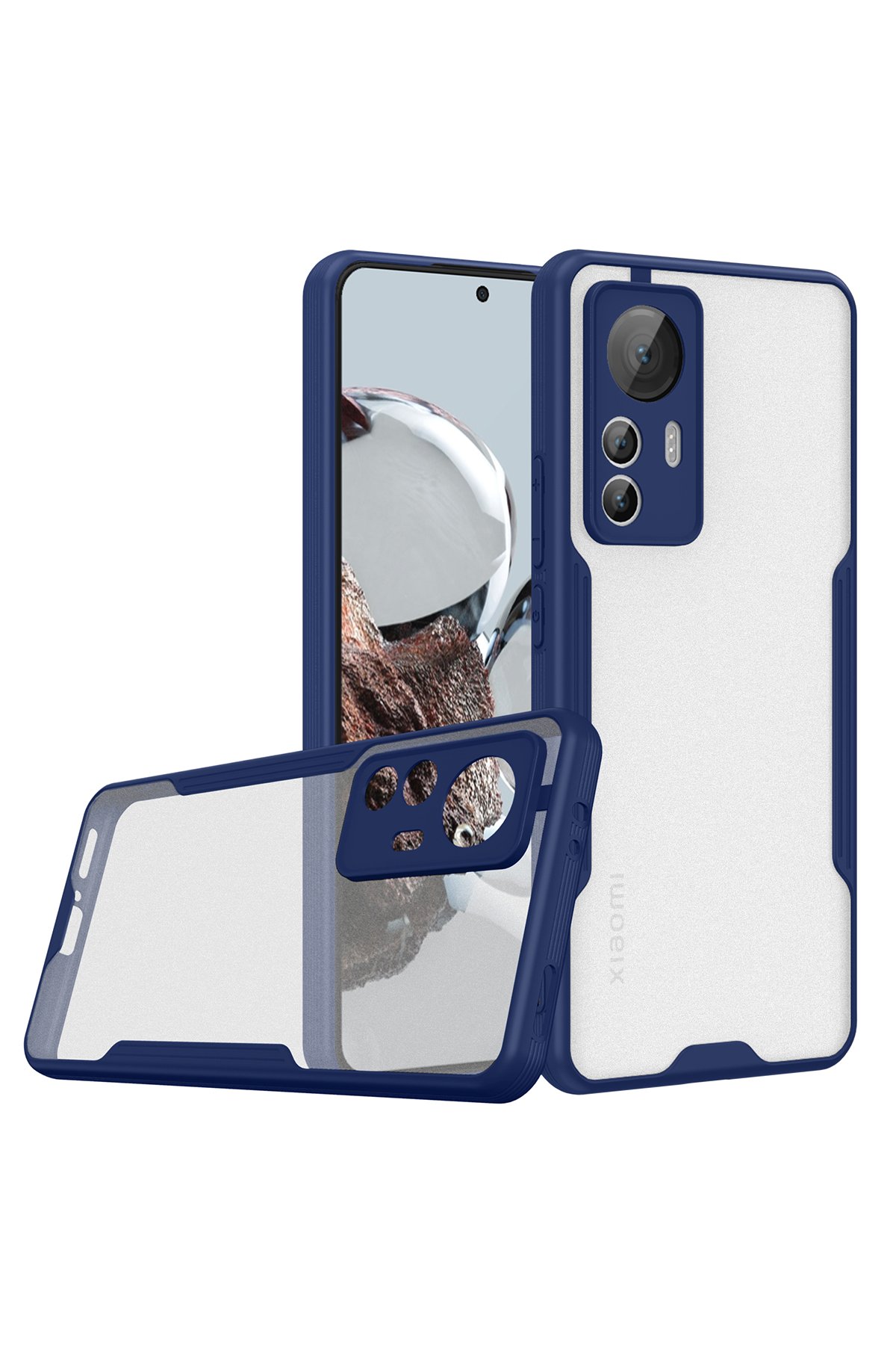 Xiaomi Mi 12T Kılıf Platin Silikon - Lacivert Xiaomi Mi 12T Kılıf Platin Silikon - Lacivert