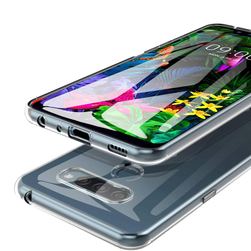  LG K61 Kılıf Lüx Şeffaf Silikon - Şeffaf