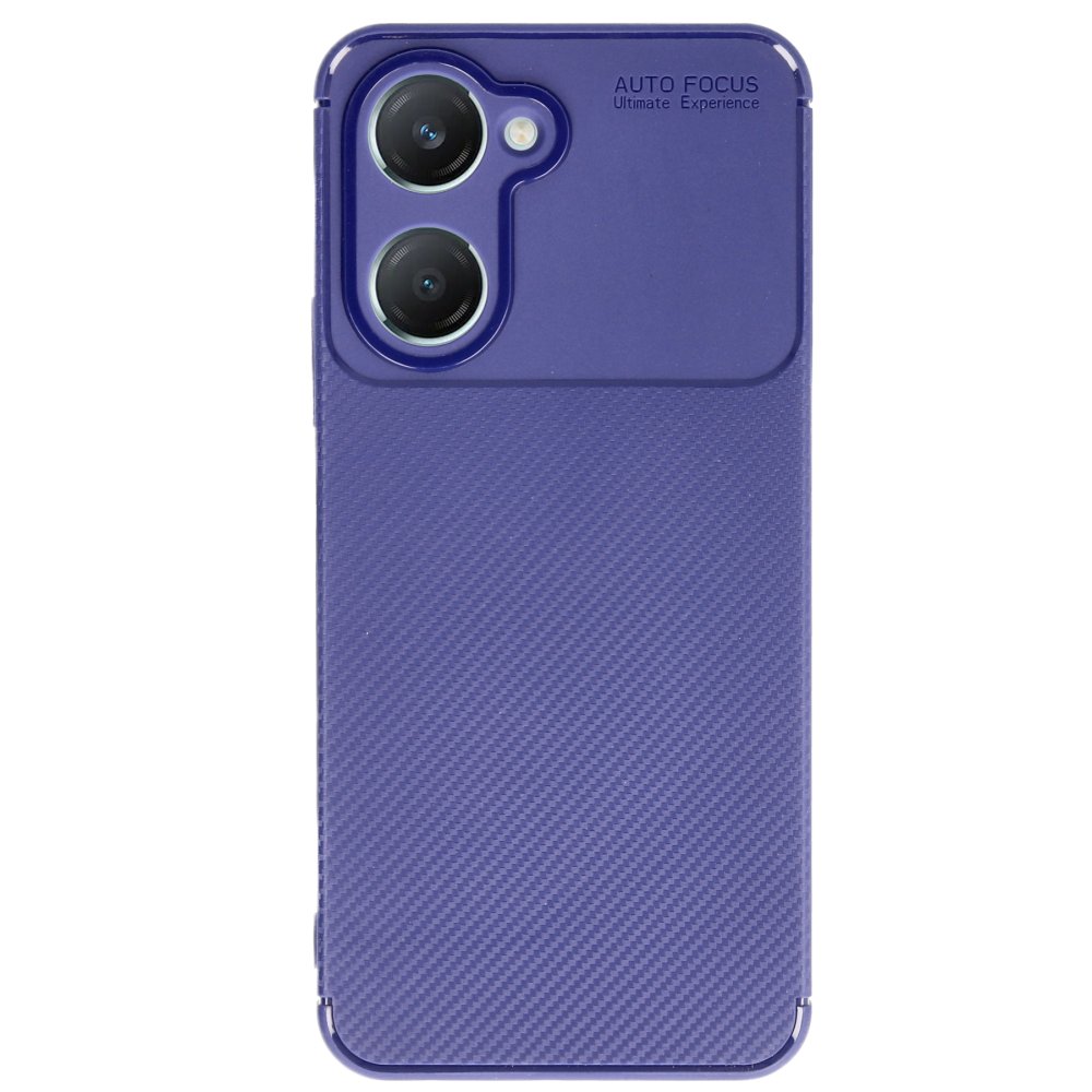 Vivo Y18 Kılıf Auto Focus Karbon Kapak - Lacivert Vivo Y18 Kılıf Auto Focus Karbon Kapak - Lacivert
