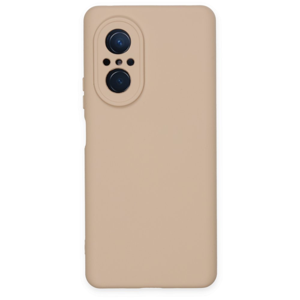  Huawei Nova 9 SE Kılıf Nano içi Kadife Silikon - Pudra