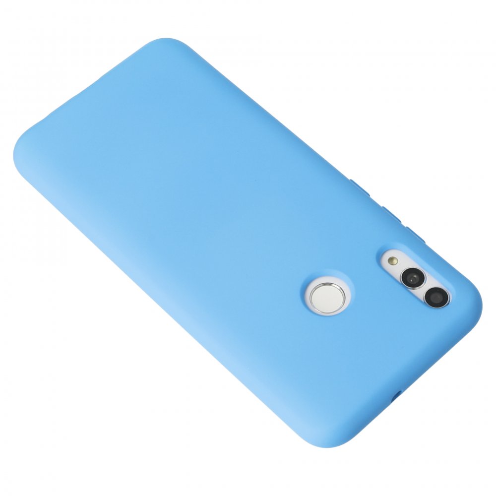 Huawei P Smart 2019 Kılıf Nano içi Kadife Silikon - Mavi  Huawei P Smart 2019 Kılıf Nano içi Kadife Silikon - Mavi
