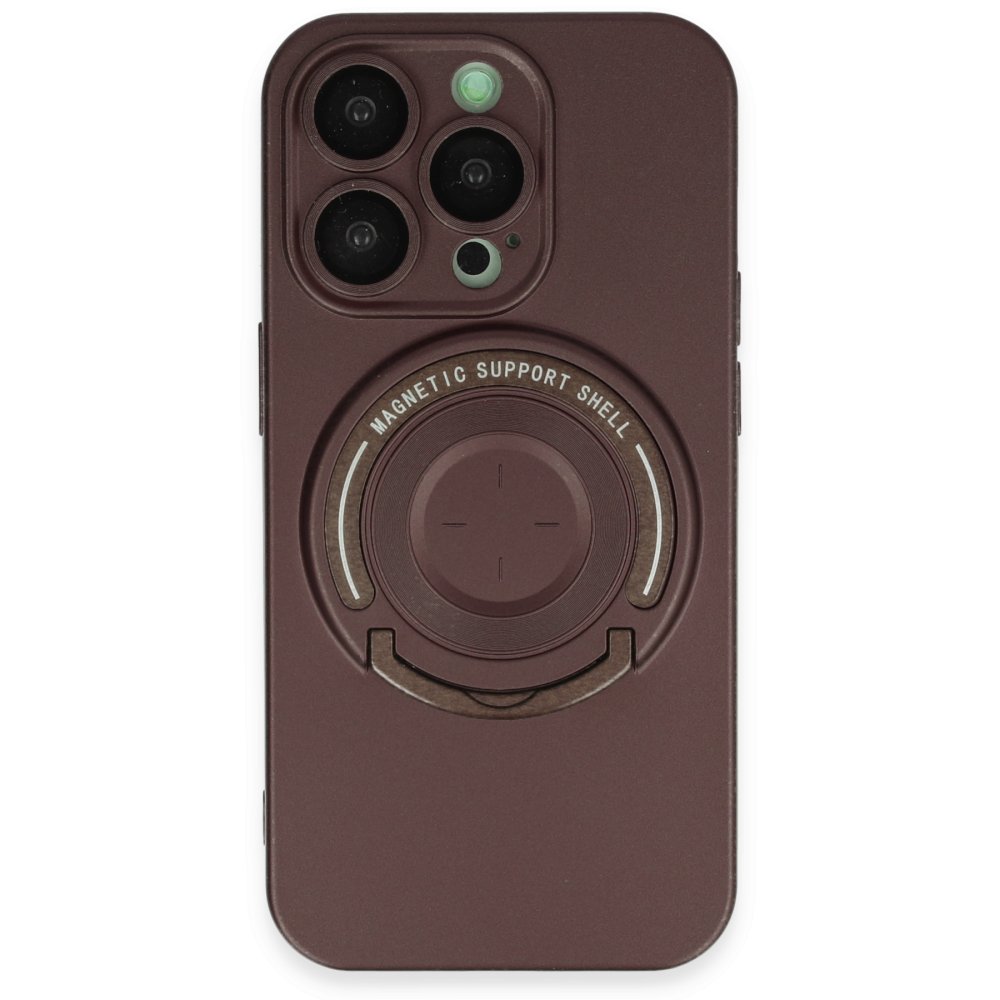  iPhone 14 Pro Kılıf Lukka Magneticsafe Kapak - Kahverengi