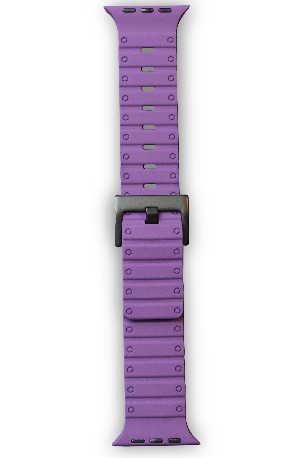  Apple Watch 44mm Magnus Mıknatıslı Silikon Kordon - Mor