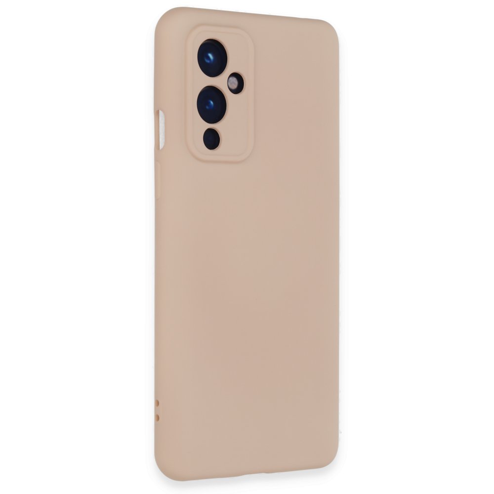 One Plus 9 Kılıf Nano içi Kadife Silikon - Pudra One Plus 9 Kılıf Nano içi Kadife Silikon - Pudra
