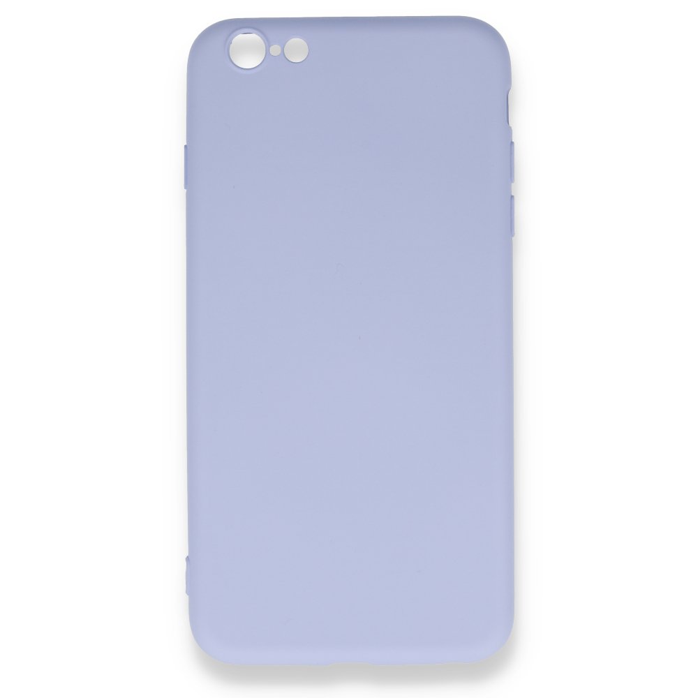  iPhone 6 Plus Kılıf Nano içi Kadife Silikon - Lila