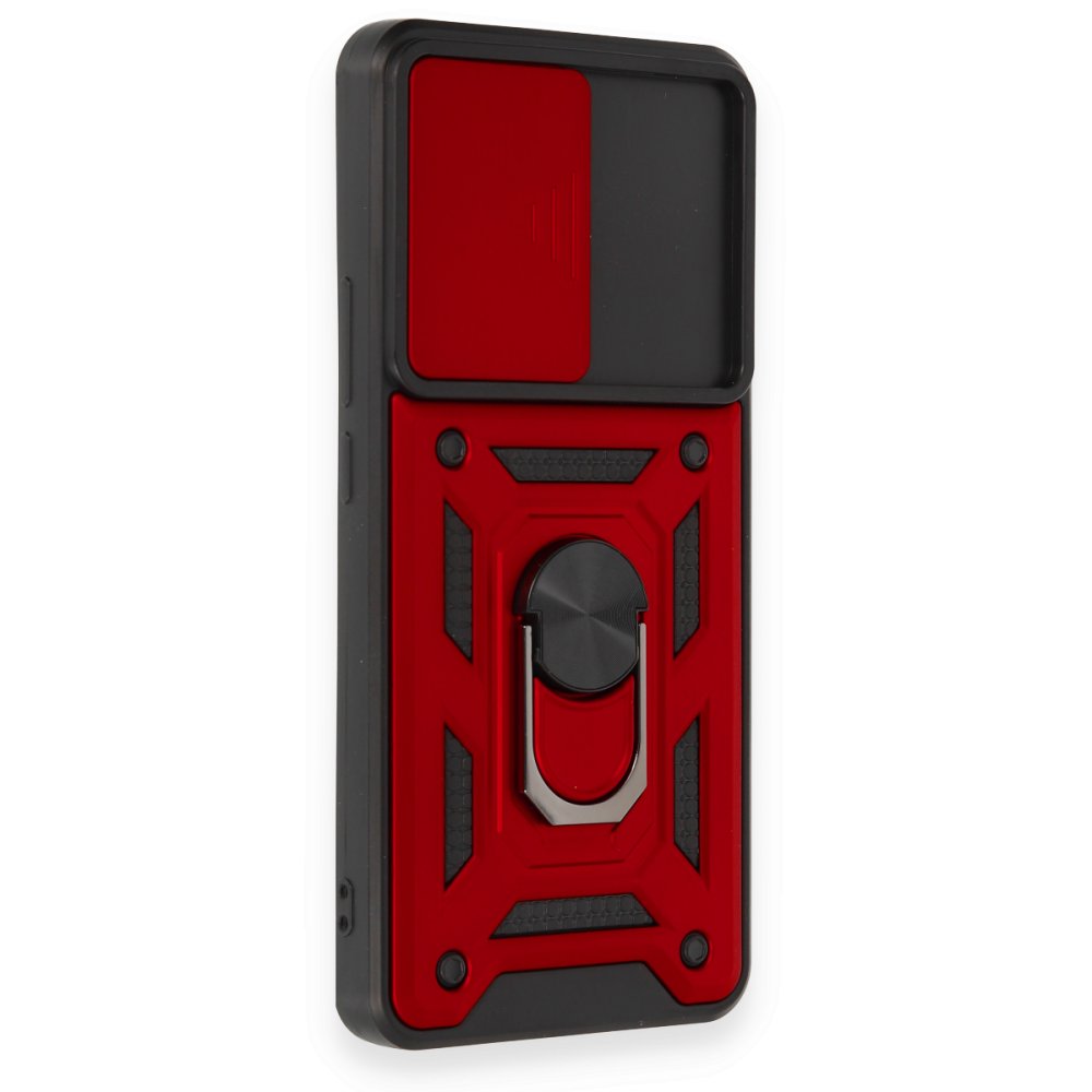 Xiaomi Mi 12T Pro Kılıf Pars Lens Yüzüklü Silikon - Kırmızı  Xiaomi Mi 12T Pro Kılıf Pars Lens Yüzüklü Silikon - Kırmızı