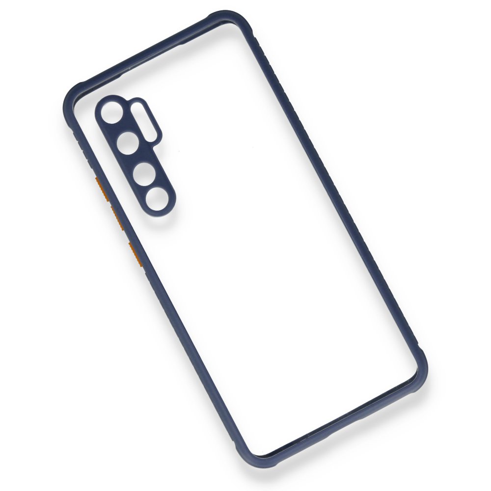 Xiaomi Mi Note 10 Lite Kılıf Miami Şeffaf Silikon - Gri  Xiaomi Mi Note 10 Lite Kılıf Miami Şeffaf Silikon - Gri