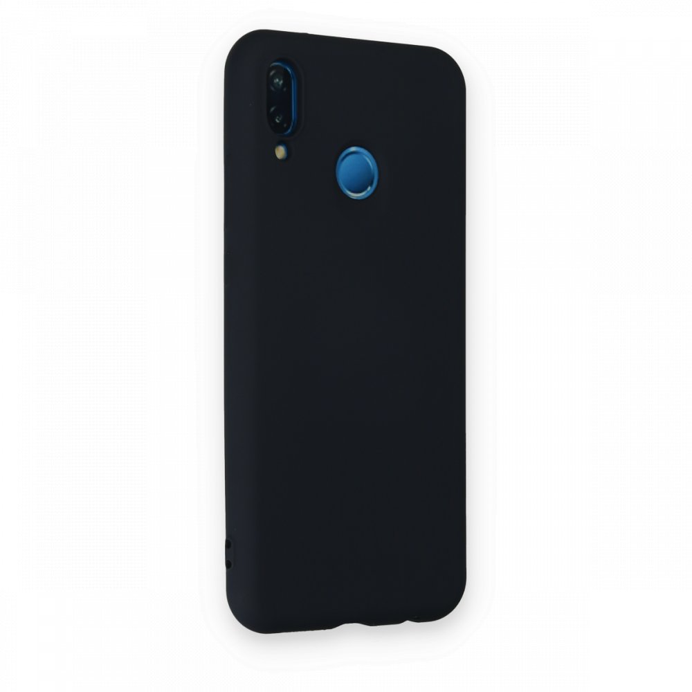 Huawei P20 Lite Kılıf Nano içi Kadife Silikon - Lacivert Huawei P20 Lite Kılıf Nano içi Kadife Silikon - Lacivert