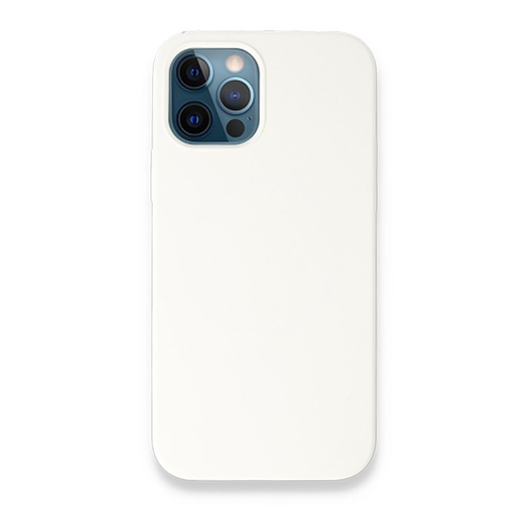  iPhone 12 Pro Kılıf Magneticsafe Lansman Silikon Kapak - Beyaz