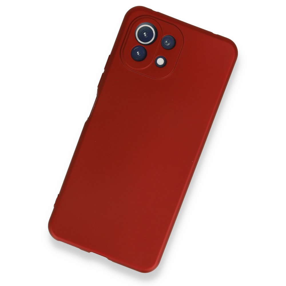 Xiaomi Mİ 11 Lite Kılıf First Silikon - Kırmızı  Xiaomi Mİ 11 Lite Kılıf First Silikon - Kırmızı