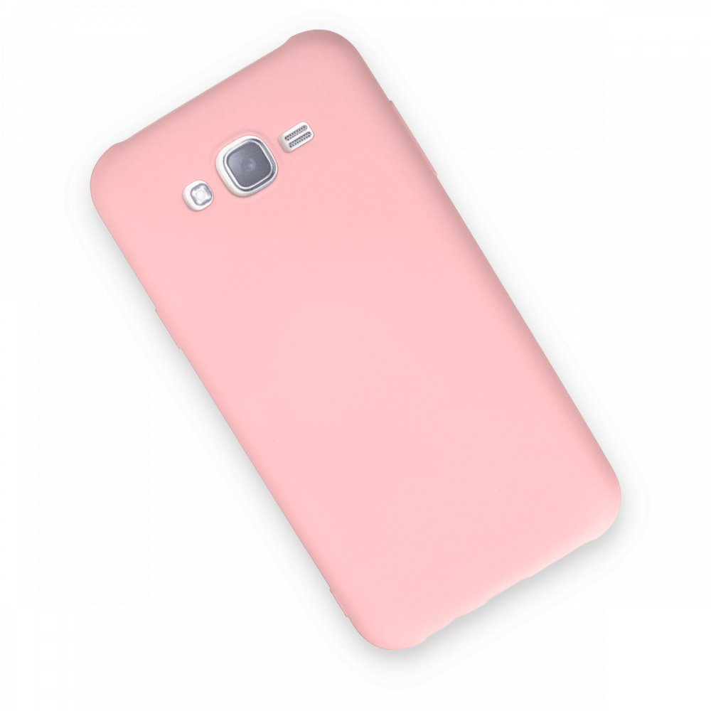 Samsung Galaxy J7 Kılıf Nano içi Kadife Silikon - Pudra Samsung Galaxy J7 Kılıf Nano içi Kadife Silikon - Pudra