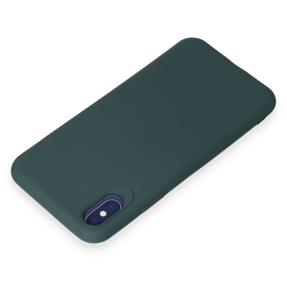 iPhone X Kılıf First Silikon - Koyu Yeşil  iPhone X Kılıf First Silikon - Koyu Yeşil