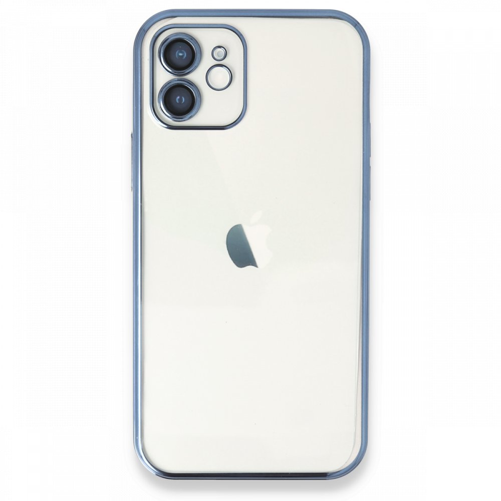  iPhone 11 Kılıf Razer Lensli Silikon - Açık Mavi
