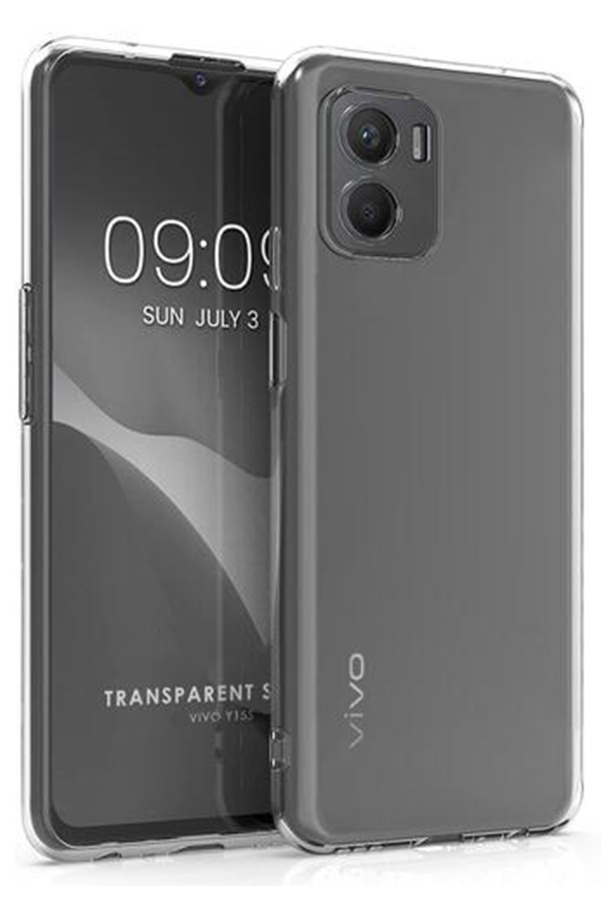  Vivo Y15S Kılıf Lüx Şeffaf Silikon