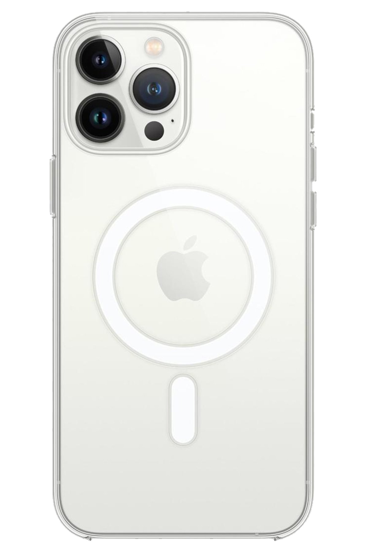  iPhone 14 Pro Max Kılıf Magneticsafe Şeffaf Silikon - Şeffaf
