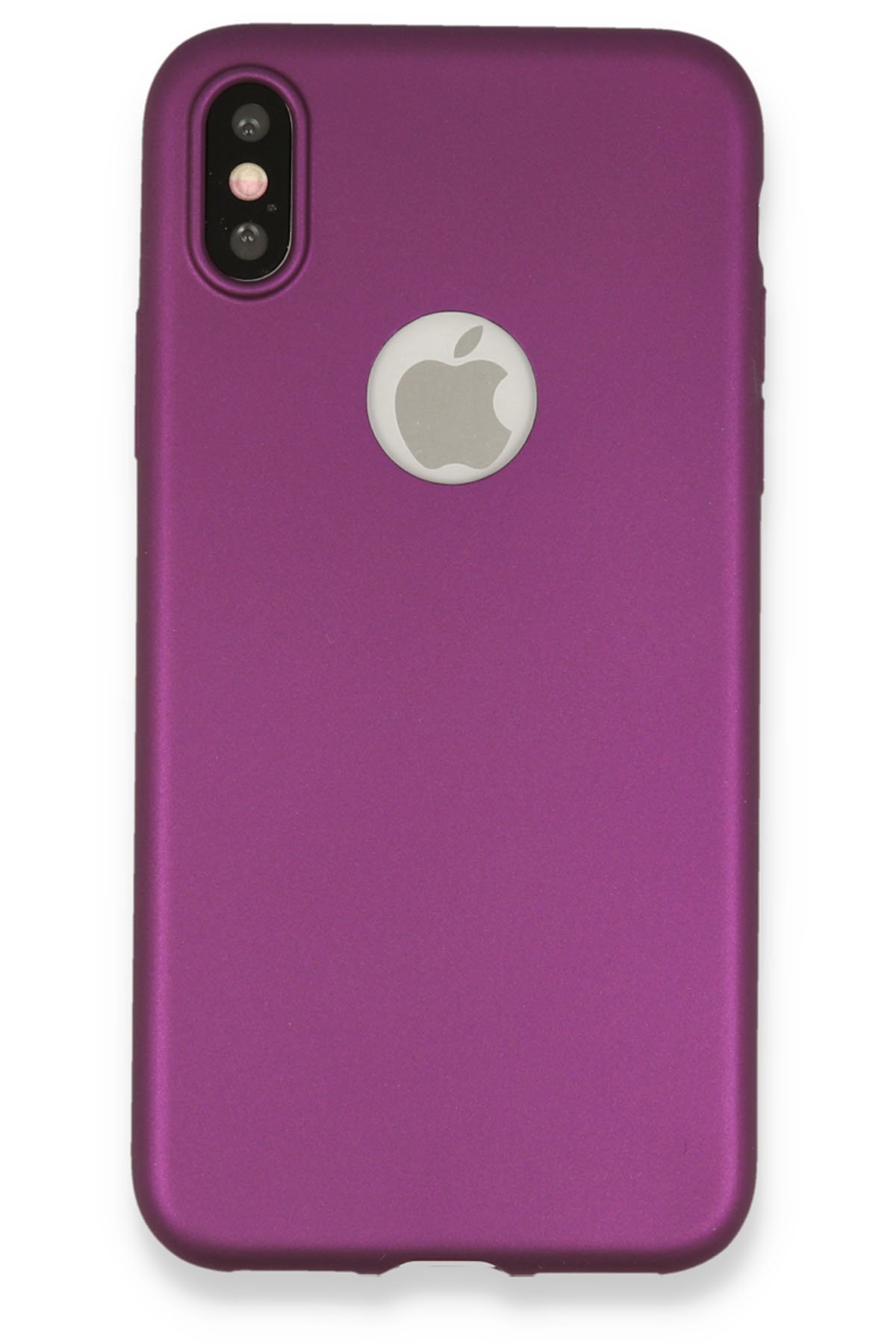 iPhone X Kılıf First Silikon - Mürdüm iPhone X Kılıf First Silikon - Mürdüm