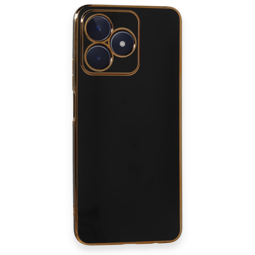 Realme C53 Kılıf Volet Silikon - Siyah Realme C53 Kılıf Volet Silikon - Siyah