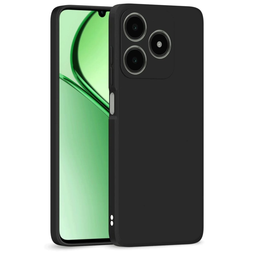 Realme C63 Kılıf First Silikon - Siyah Realme C63 Kılıf First Silikon - Siyah