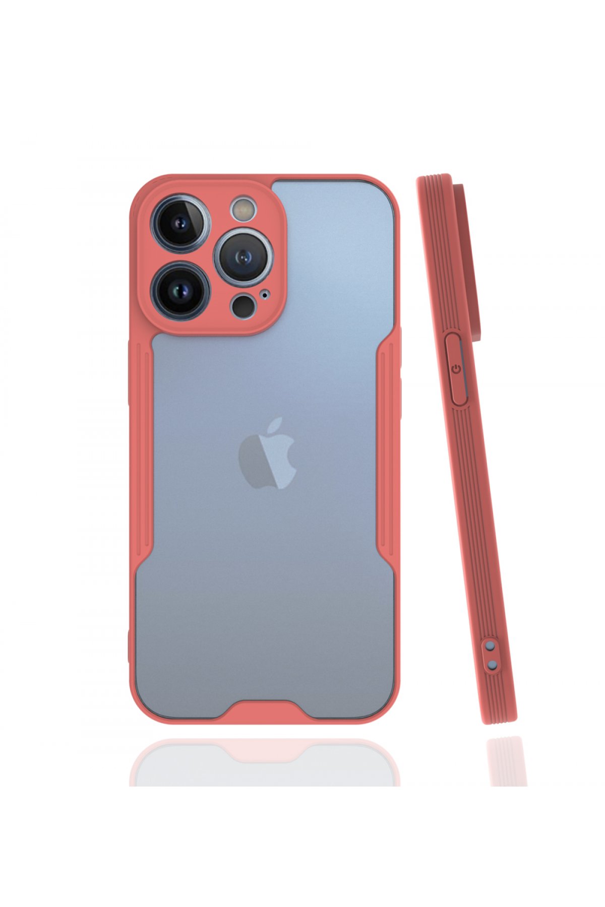  iPhone 13 Pro Kılıf Platin Silikon - Pembe