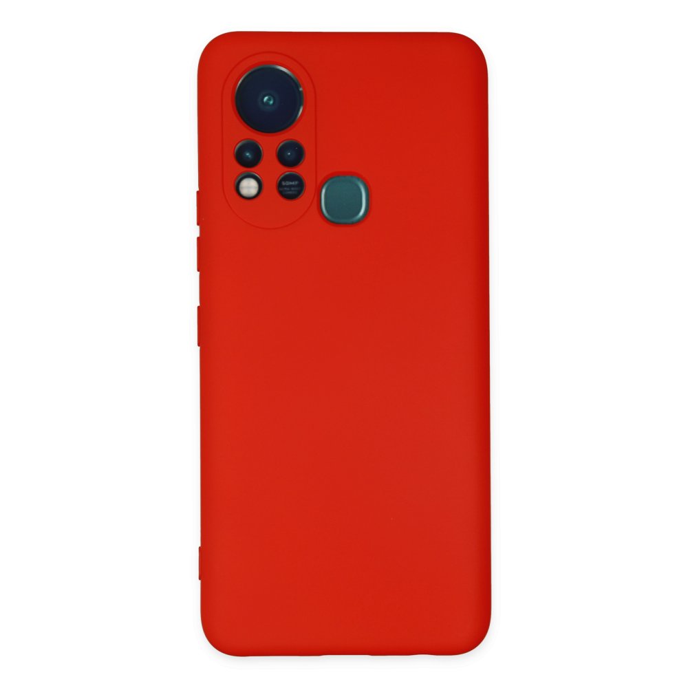 İnfinix Hot 11s Kılıf Nano içi Kadife Silikon - Kırmızı  İnfinix Hot 11s Kılıf Nano içi Kadife Silikon - Kırmızı