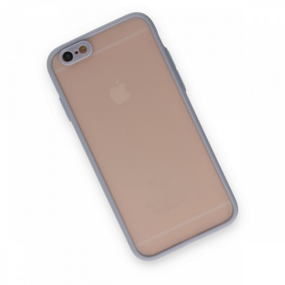 iPhone 6 Kılıf Montreal Silikon Kapak - Gri  iPhone 6 Kılıf Montreal Silikon Kapak - Gri