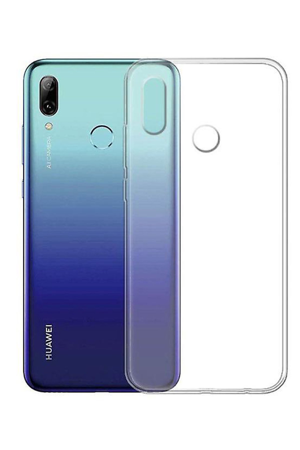 Huawei P Smart 2019 Kılıf Lüx Şeffaf Silikon  Huawei P Smart 2019 Kılıf Lüx Şeffaf Silikon