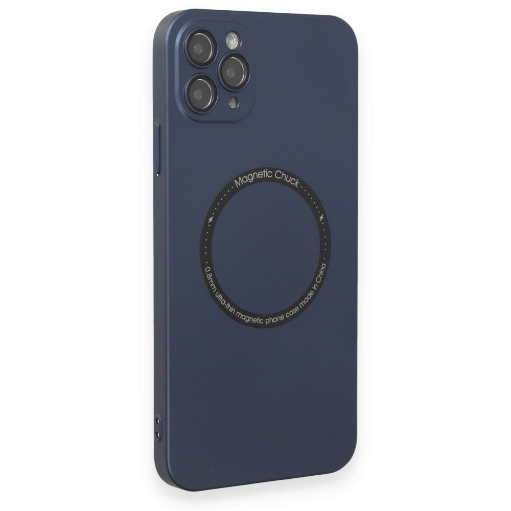 iPhone 11 Pro Max Kılıf Jack Magneticsafe Lens Silikon - Lacivert iPhone 11 Pro Max Kılıf Jack Magneticsafe Lens Silikon - Lacivert