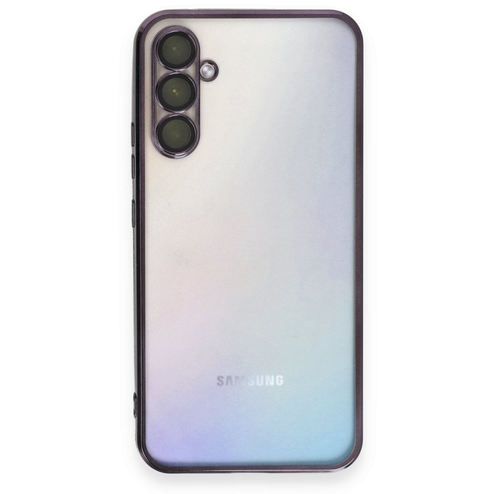  Samsung Galaxy A54 5G Kılıf Razer Lensli Silikon - Mor
