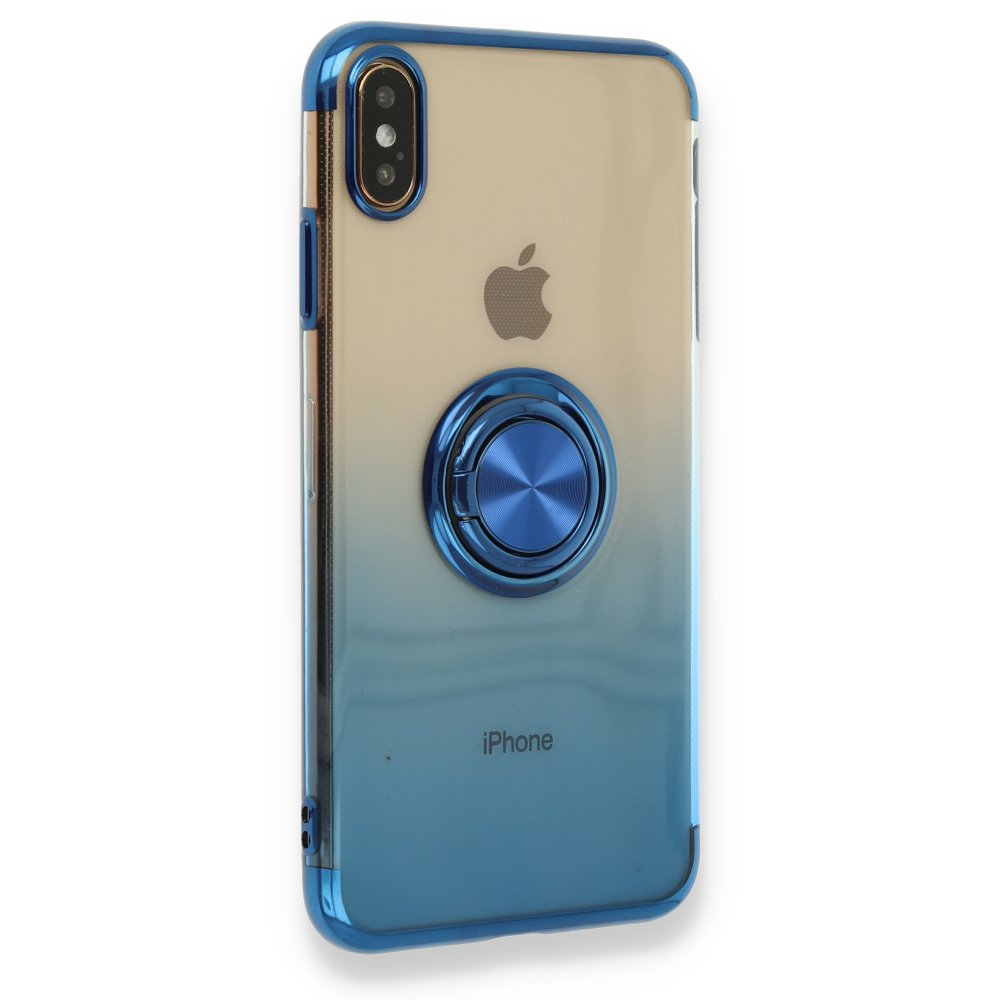  iPhone XS Max Kılıf Marvel Yüzüklü Silikon - Mavi