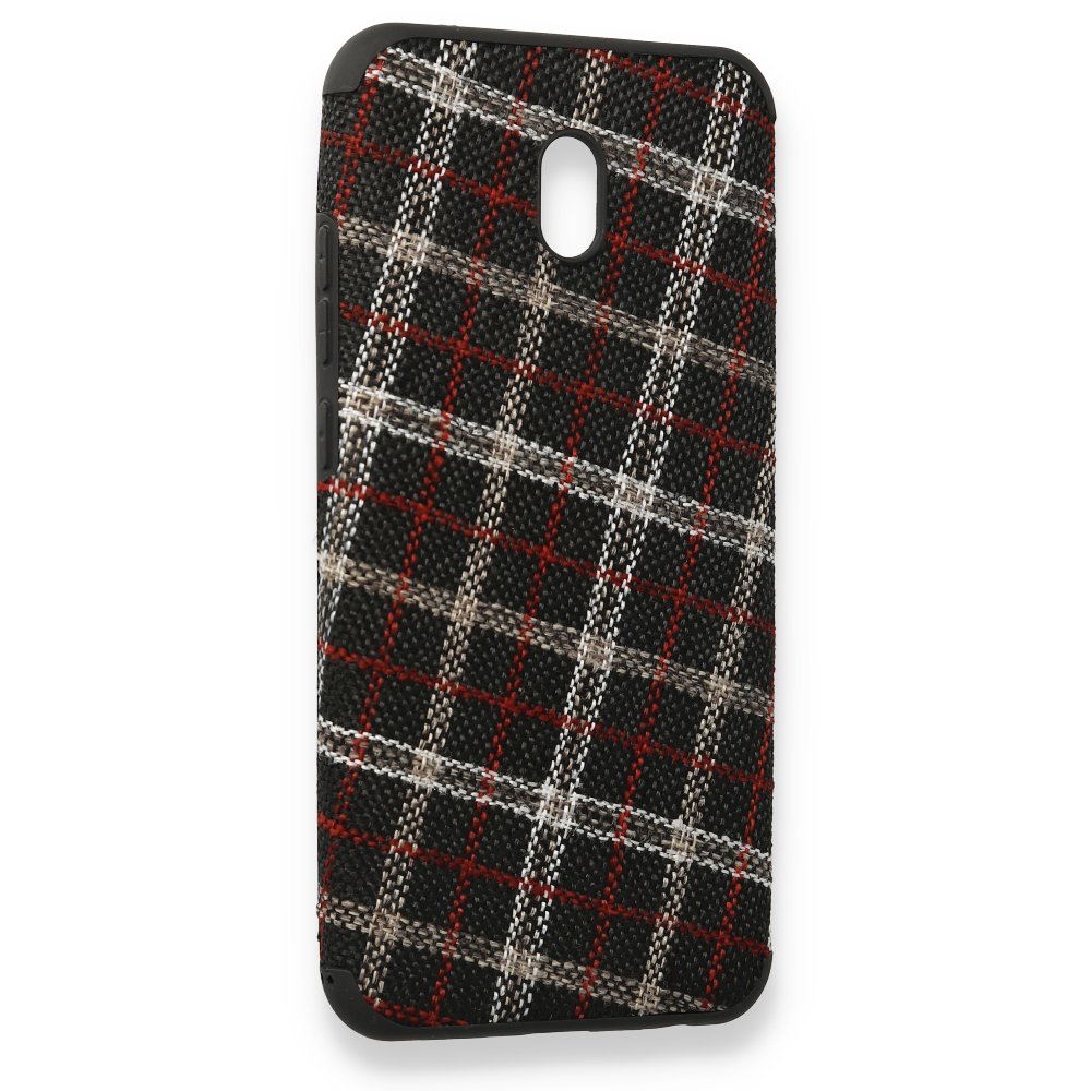 Redmi 8A Kılıf Ottoman Kumaş Silikon - Ekose Redmi 8A Kılıf Ottoman Kumaş Silikon - Ekose