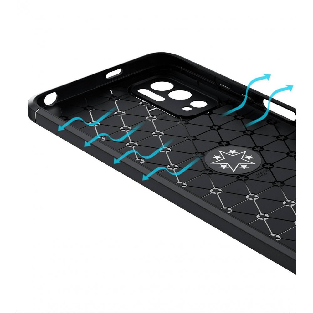 Redmi Note 11 SE Kılıf Range Yüzüklü Silikon - Siyah-Gold