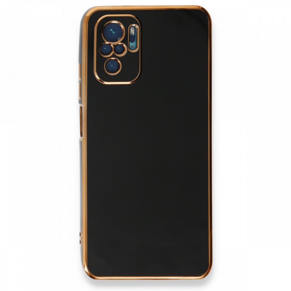 Redmi Note 10S Kılıf Volet Silikon - Siyah