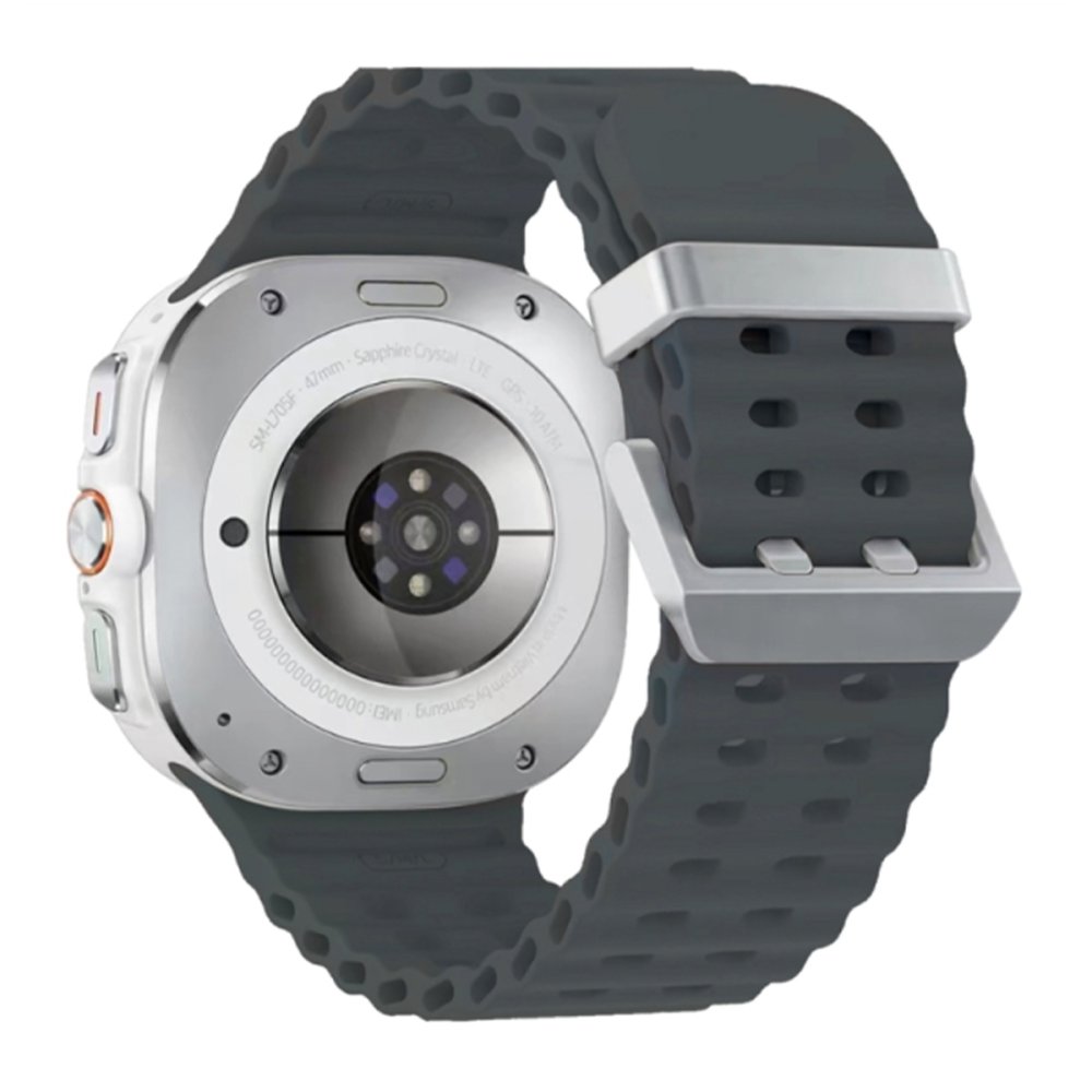  Watch 7 Ultra KR417 Rug Silikon Kordon - Koyu Gri