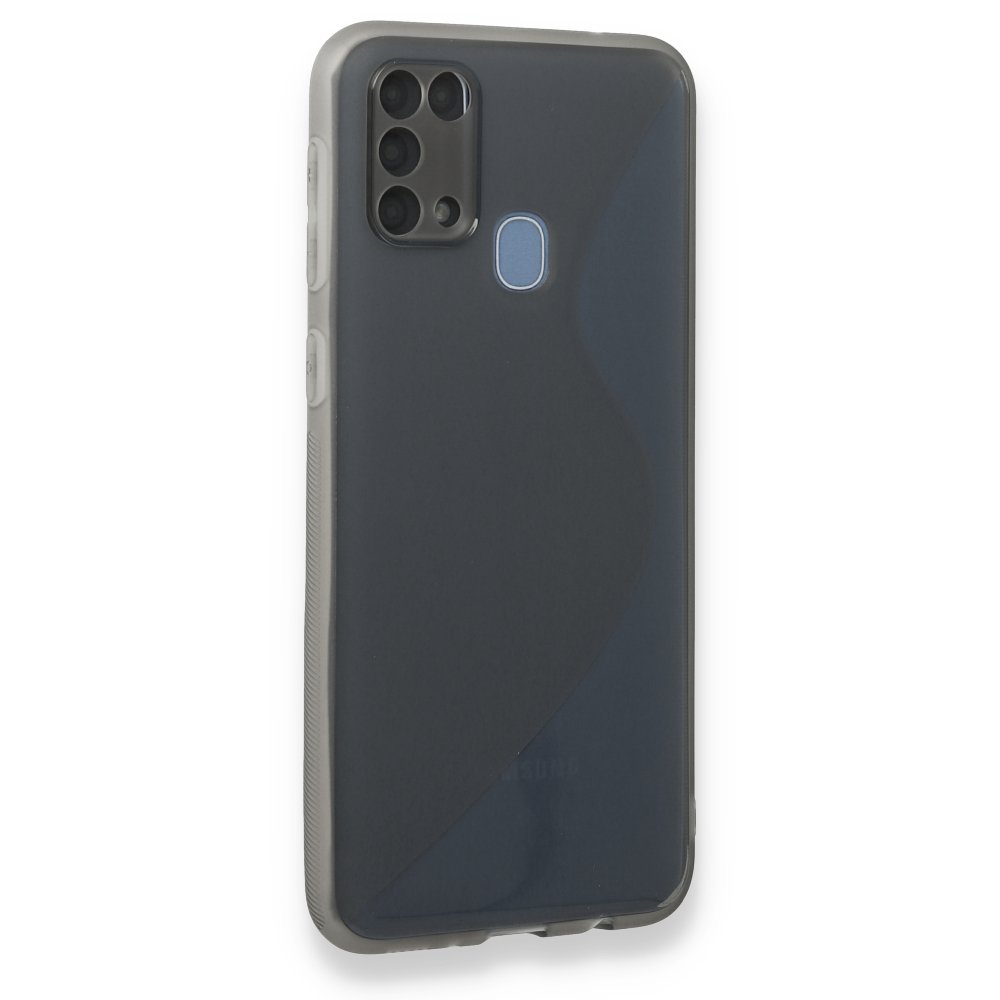  Samsung Galaxy M31 Kılıf S Silikon - Gri