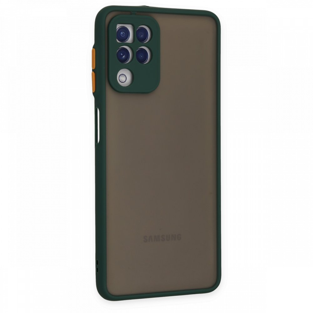 Samsung Galaxy M32 Kılıf Montreal Silikon Kapak - Yeşil