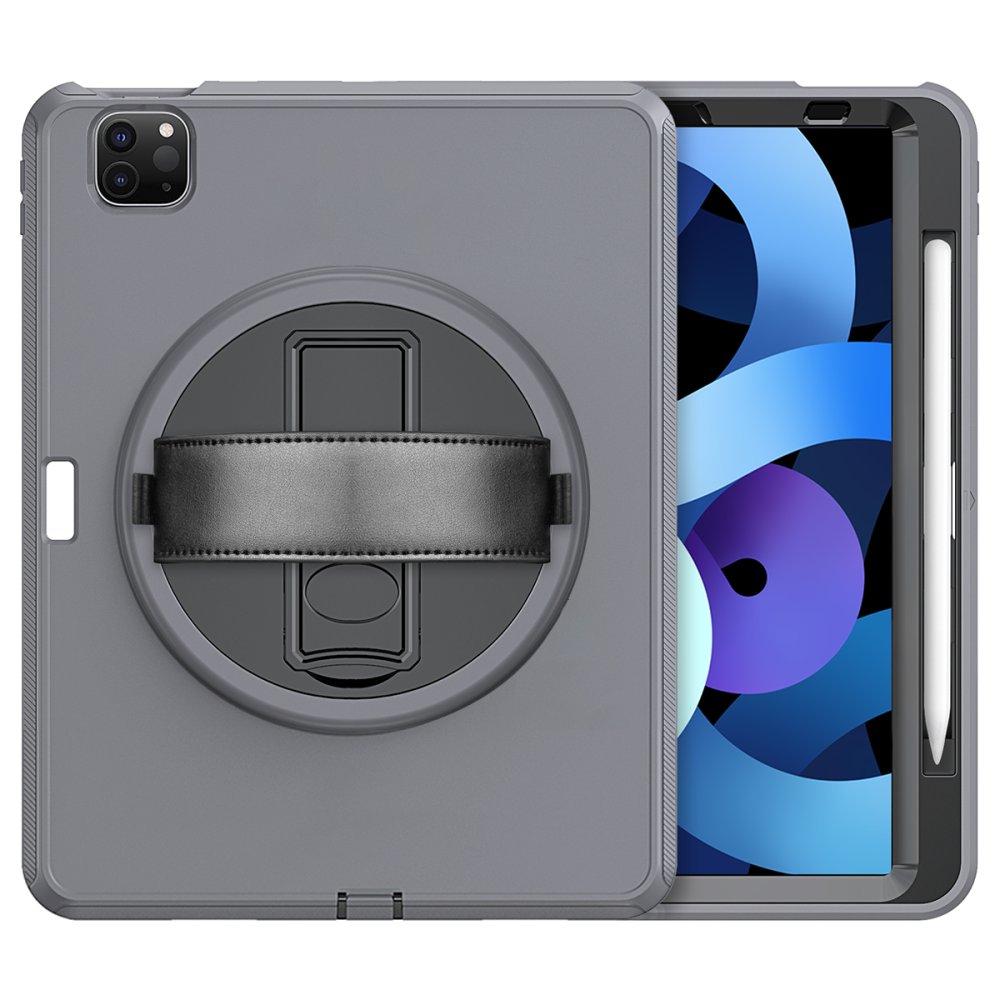 iPad Pro 11 (2018) Kılıf Hand Strap Tablet Kılıfı - Gri