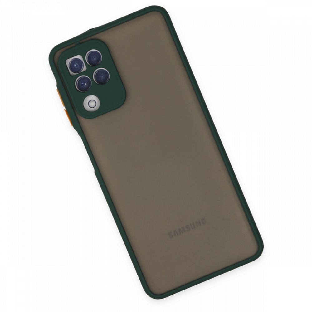  Samsung Galaxy M32 Kılıf Montreal Silikon Kapak - Yeşil