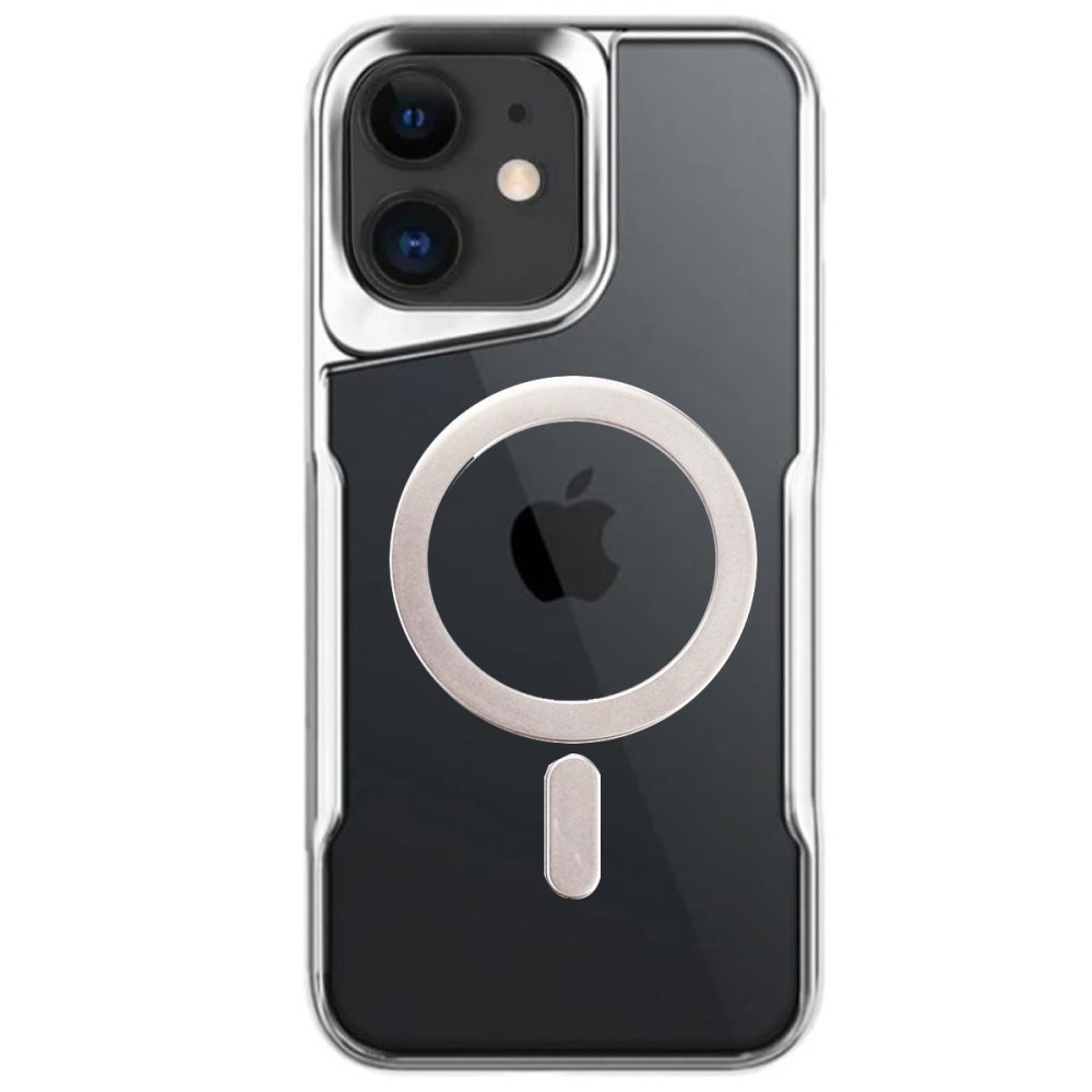 iPhone 11 Kılıf Boyi Magsafe Silikon Kapak - Gümüş iPhone 11 Kılıf Boyi Magsafe Silikon Kapak - Gümüş