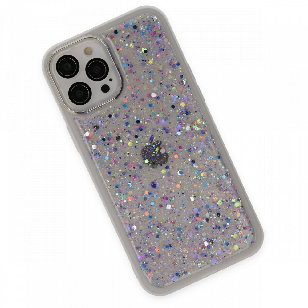  iPhone 12 Pro Max Kılıf Neon Light Silikon - Mor