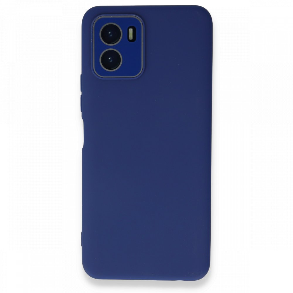  Vivo Y15S Kılıf Lansman Glass Kapak - Sky Blue