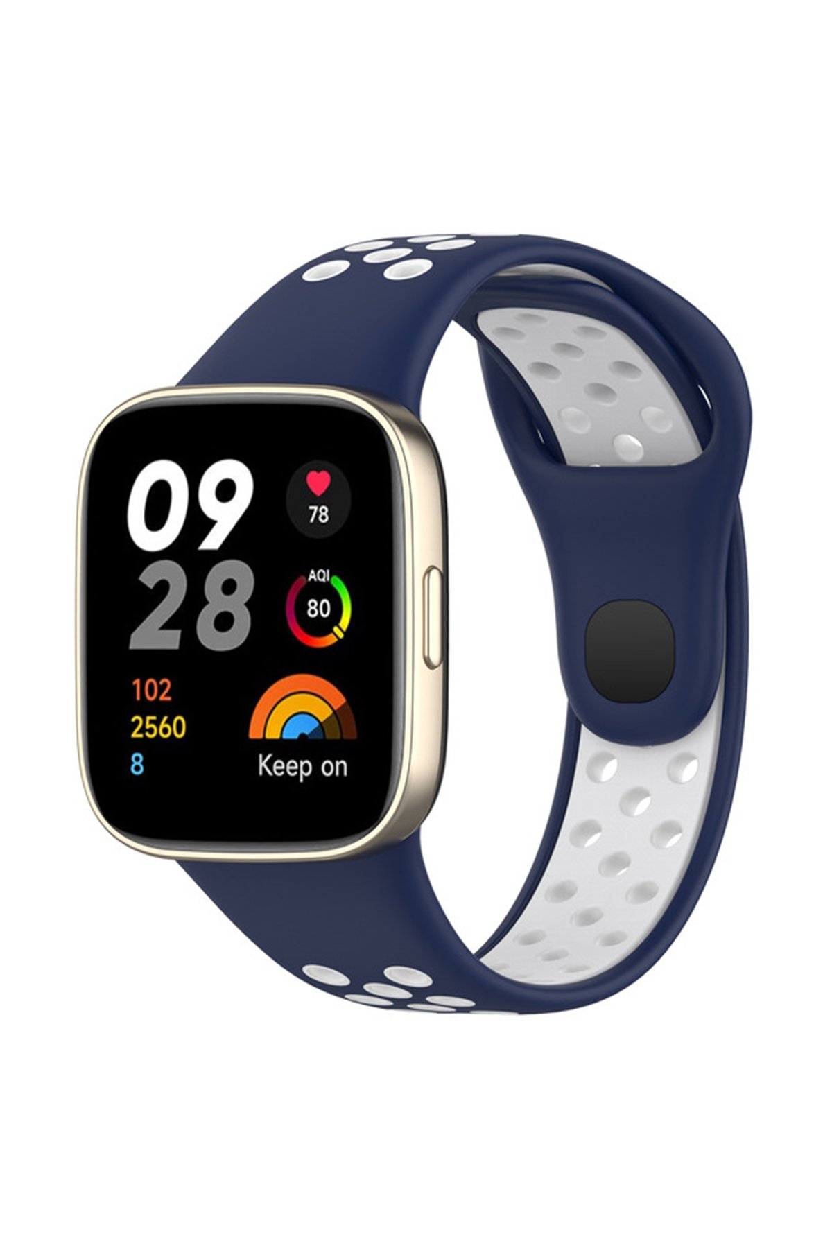 Redmi Watch 3 Spor Delikli Kordon - Lacivert-Beyaz