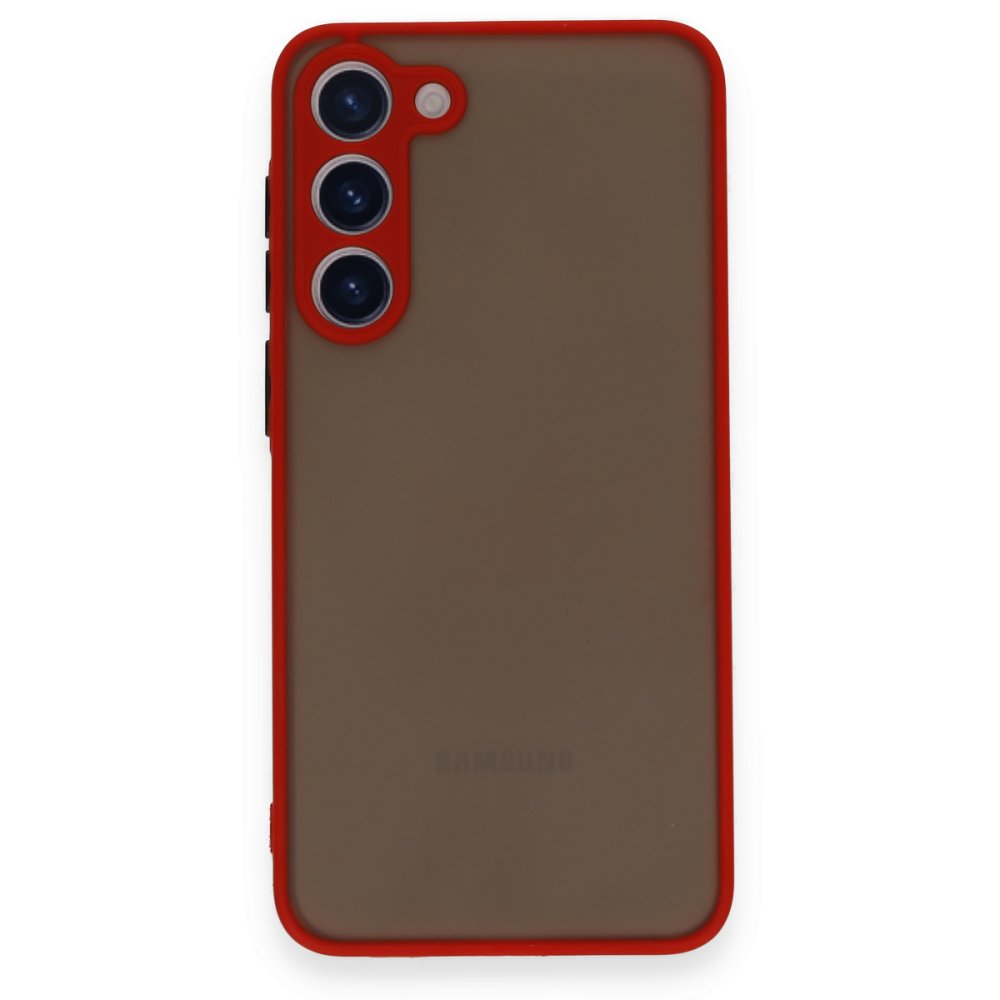  Samsung Galaxy S23 Plus Kılıf Montreal Silikon Kapak - Kırmızı