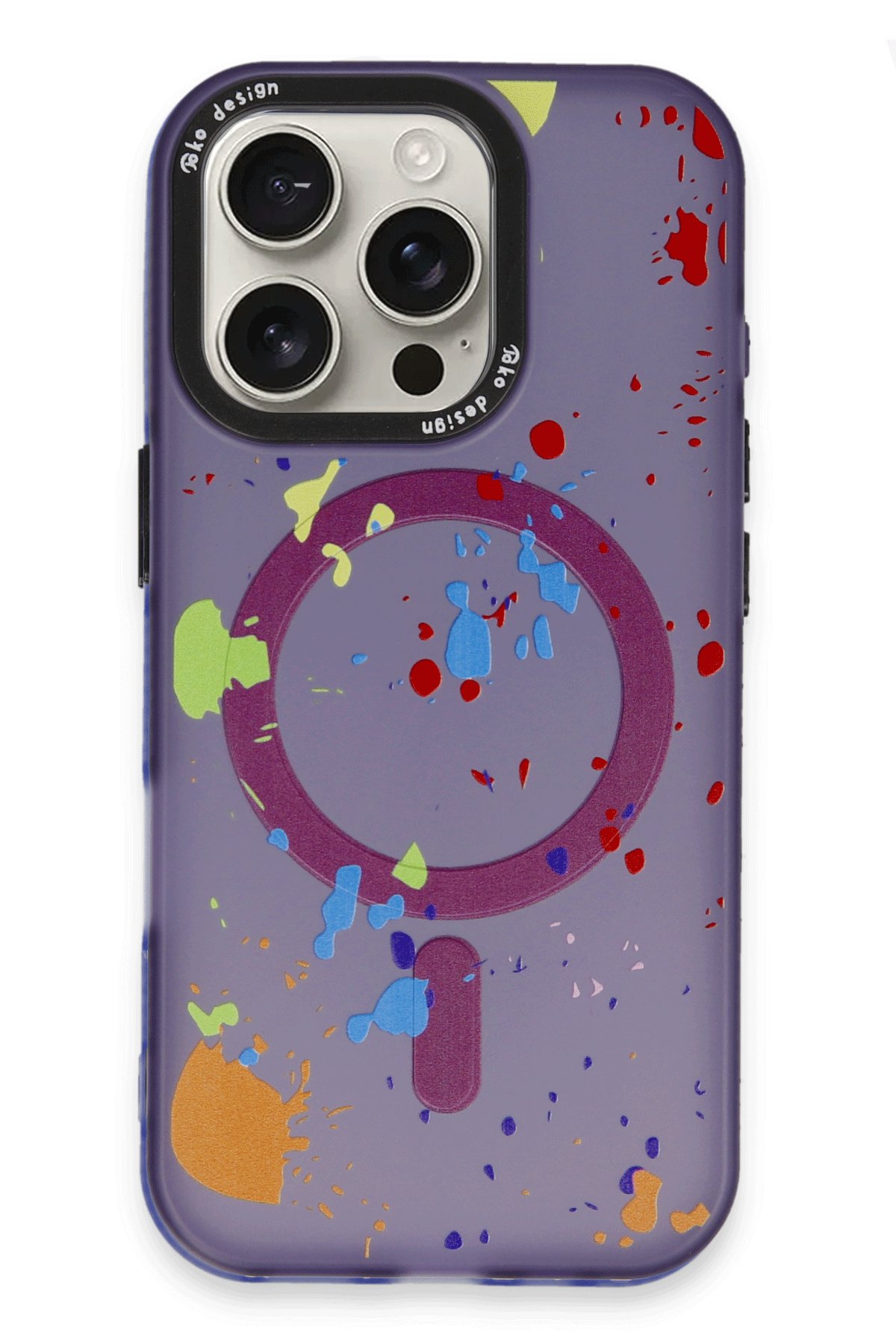Joko iPhone 16 Pro Max Colorful Magsafe Kapak - Derin Mor