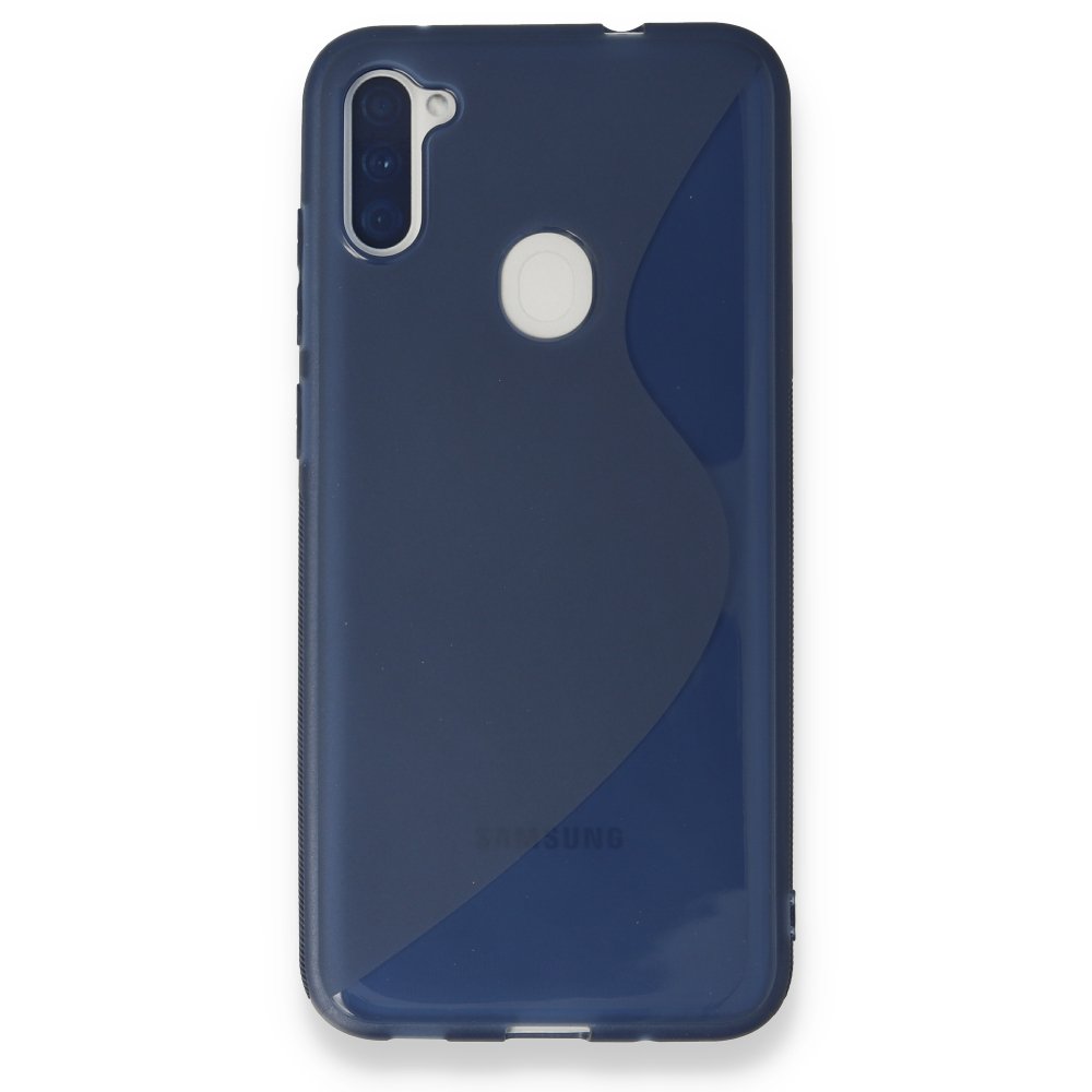  Samsung Galaxy M11 Kılıf S Silikon - Mavi