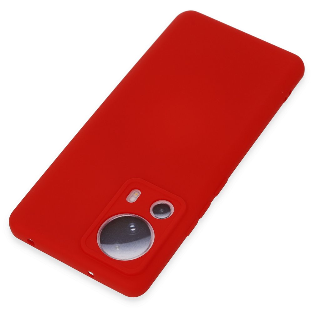 Xiaomi Mi 13 Lite Kılıf Nano içi Kadife Silikon - Kırmızı Xiaomi Mi 13 Lite Kılıf Nano içi Kadife Silikon - Kırmızı