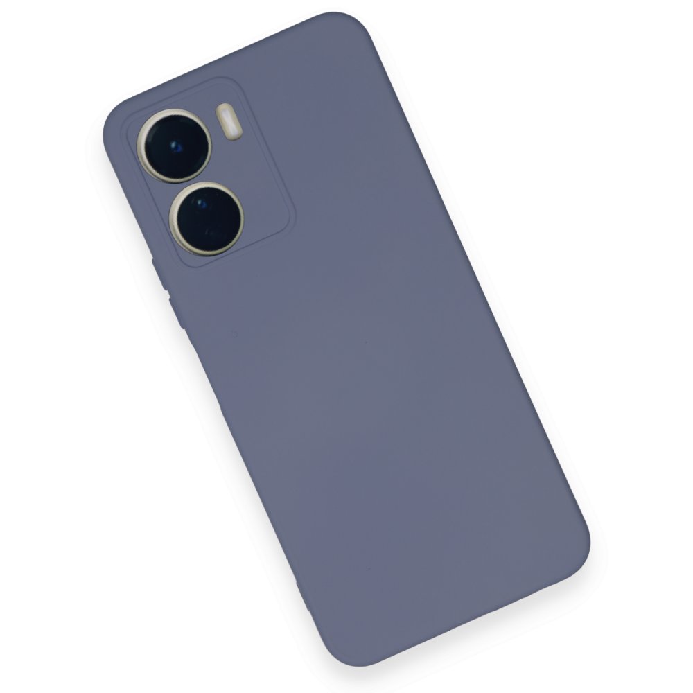  Vivo Y16 Kılıf Nano içi Kadife Silikon - Gri