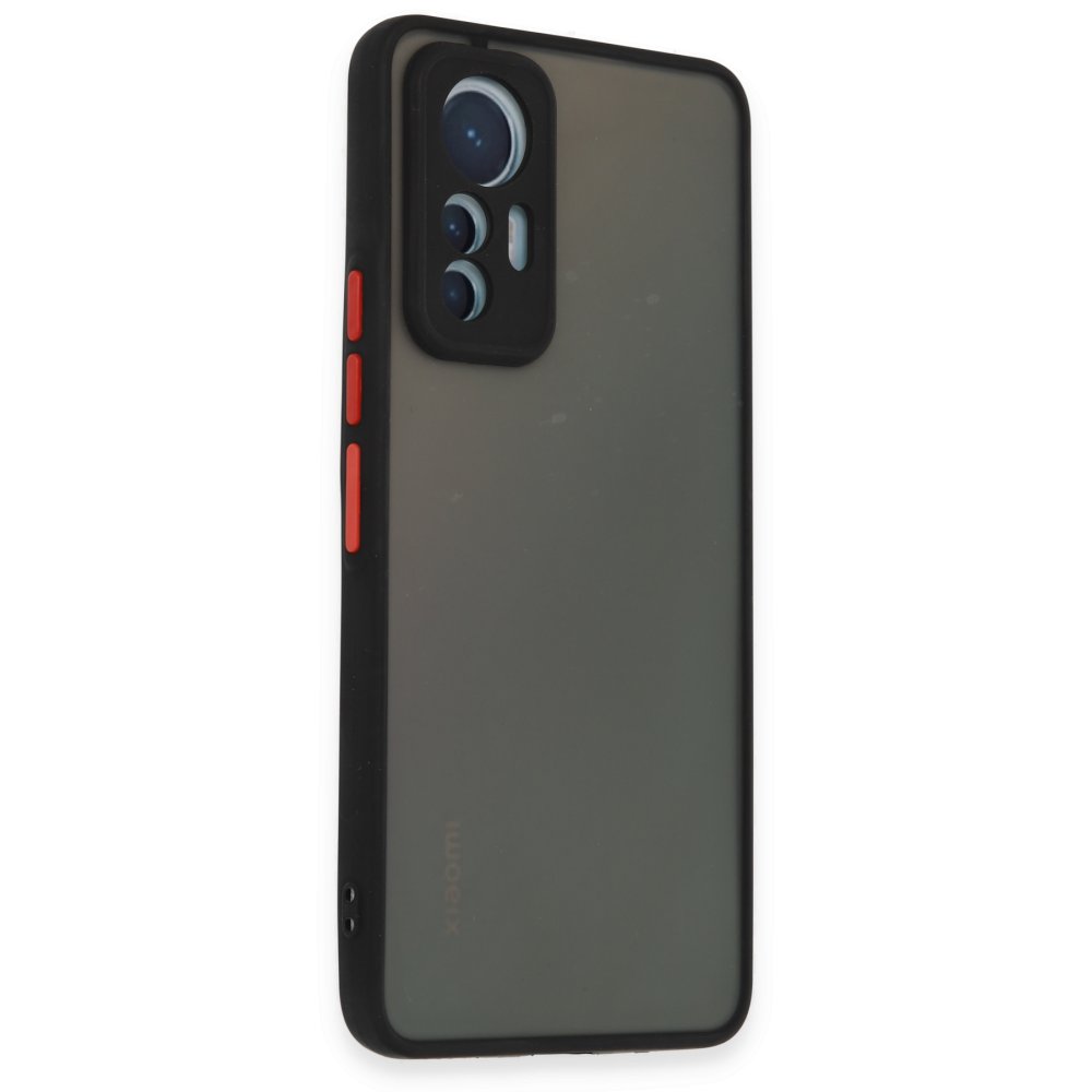  Xiaomi Mi 12 Lite Kılıf Montreal Silikon Kapak - Siyah