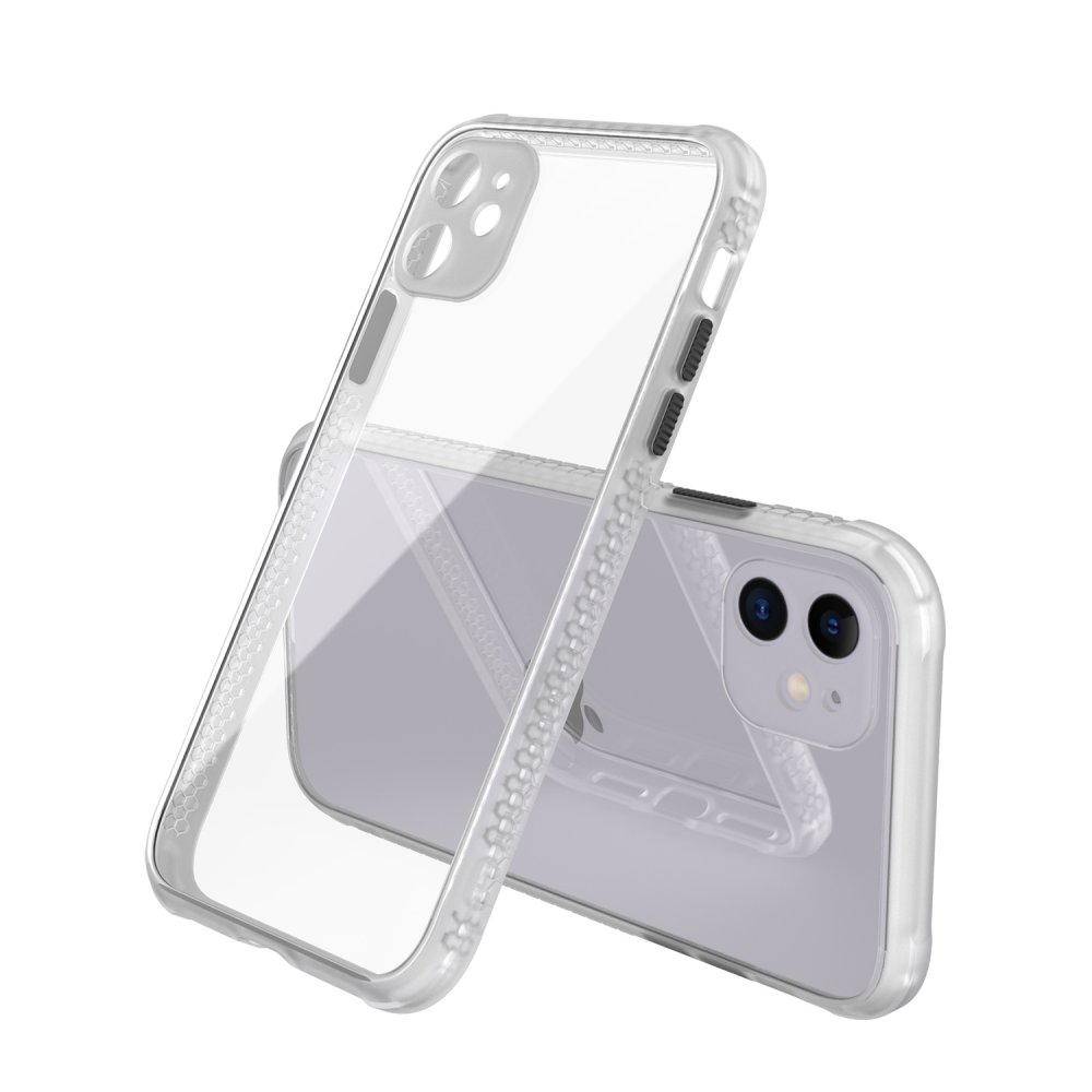  iPhone 12 Kılıf Miami Şeffaf Silikon - Şeffaf